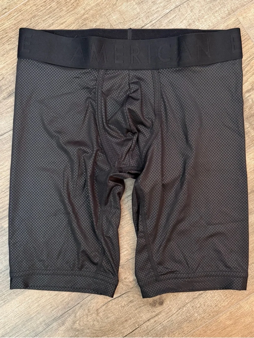 American Eagle Black Flex Boxer Brief Mens XS 9” Inseam Longer Length Wicking